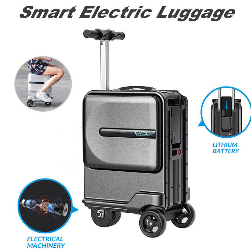 20L Smart Electric Luggage Ride-On Luggage Cabin Size Suitcase Riding Luggage