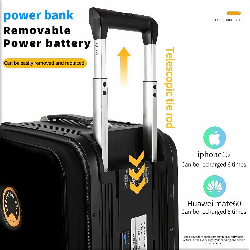 Electric luggage shell