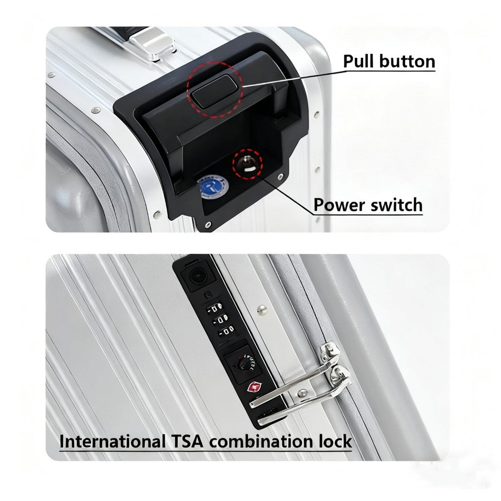 20L Smart Electric Luggage Ride-On Luggage Cabin Size Suitcase Riding Luggage