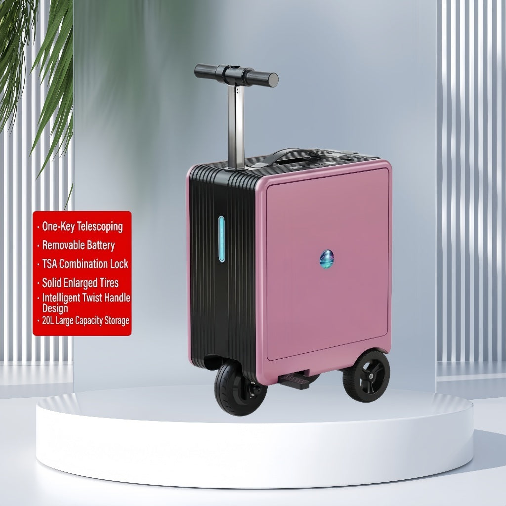 [SG Stock] Electric Rideable Luggage Smart Scooter Suitcase – Airline Cabin Size