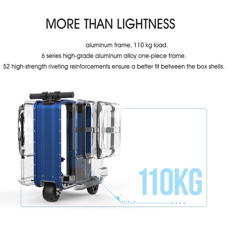 20L Smart Electric Luggage Ride-On Luggage Cabin Size Suitcase Riding Luggage