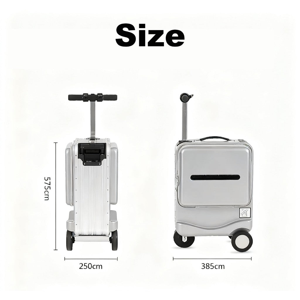 20L Smart Electric Luggage Ride-On Luggage Cabin Size Suitcase Riding Luggage