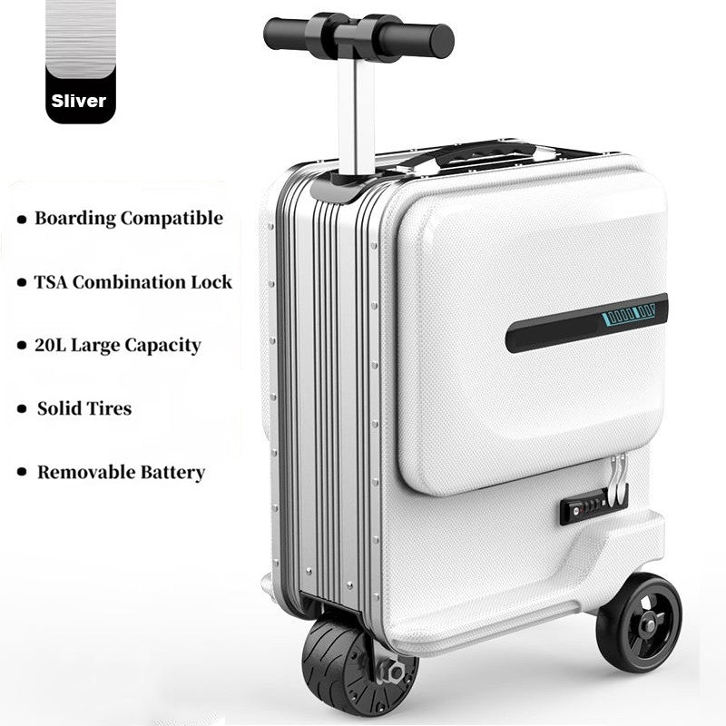 20L Smart Electric Luggage Ride-On Luggage Cabin Size Suitcase Riding Luggage
