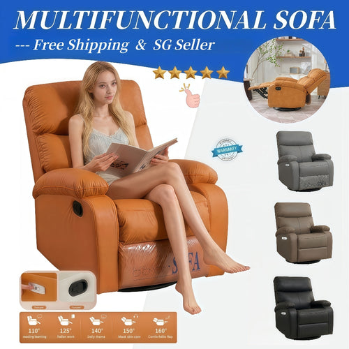 R&R zero gravity recliner sofa - Orange