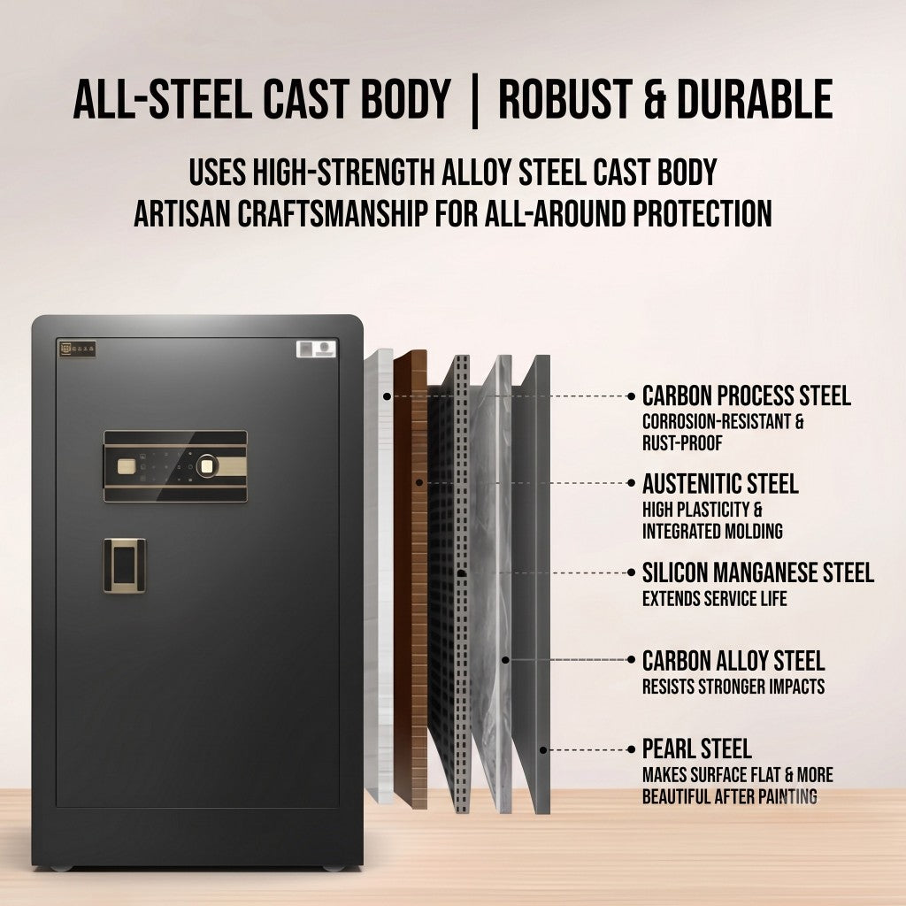 Large safe internal storage