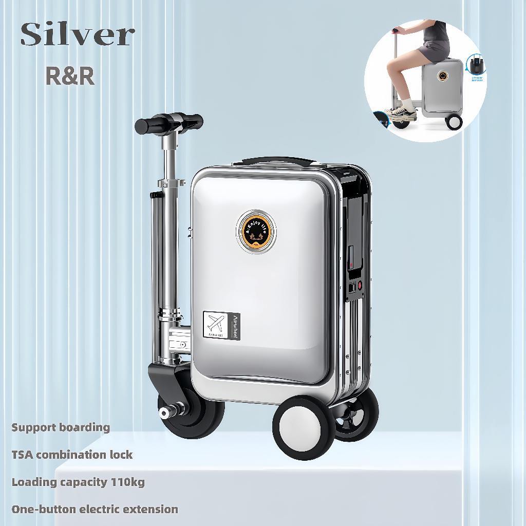 Smart Electric Ride-On Luggage Scooter Suitcase 110kg Load TSA Lock Cabin Size